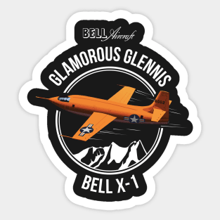 Bell X-1 Supersonic Aircraft Sound Barrier Anniversary Shirt Rocket Sticker